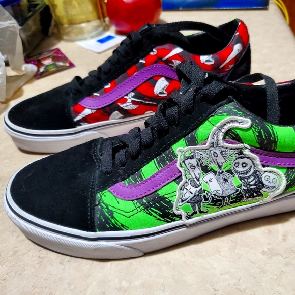 Christmas Vans Mens Size 85 Womens 